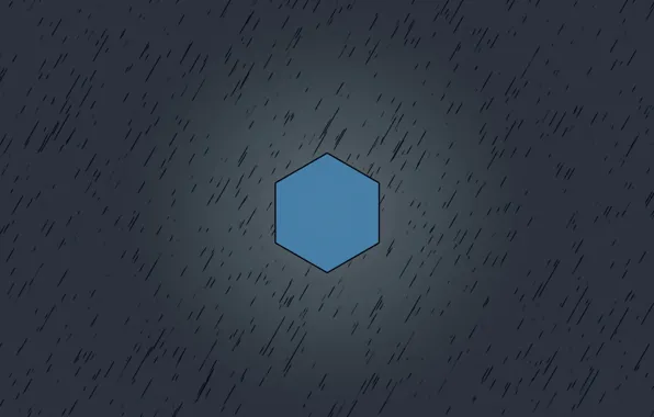 Blue, grey, Minimalism, cube, 6 faces, hexane