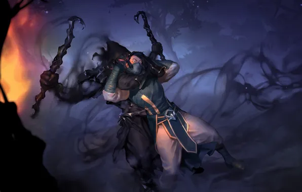 Darkness, guy, Legends of Runeterra, knight of darkness