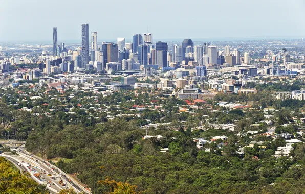 The city, photo, home, Australia, megapolis, Brisbane