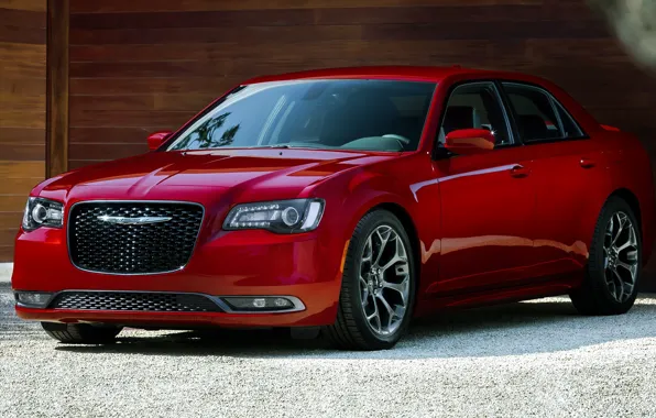 Car, machine, Chrysler, red, sedan, front, red, wheel