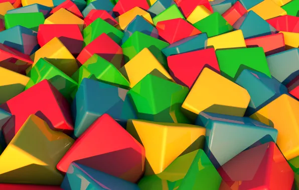 Picture style, cubes, colorful