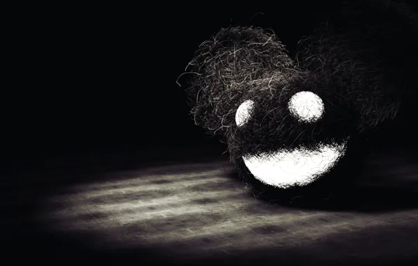 Download Smiley Face On Black Wallpaper | Wallpapers.com