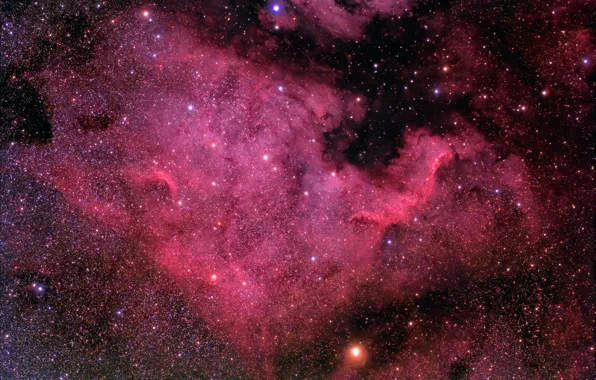 Picture space, stars, beauty, North America Nebula