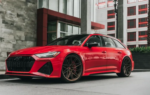 Audi, Wall, RED, Before, RS6, VAG