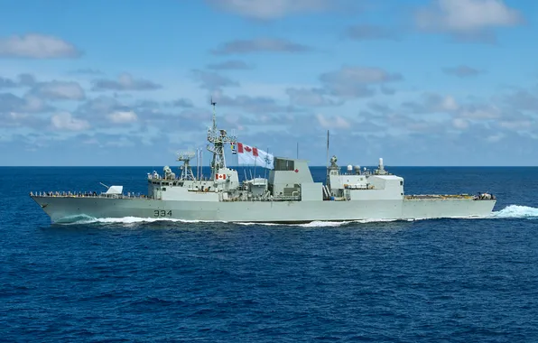 Download wallpaper Canada, frigate, Royal Navy, HMCS Regina, section ...