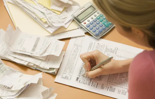 Forms, Papers, Fingers, Taxes, Calculator