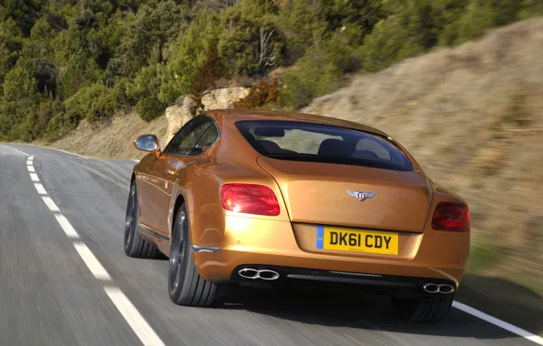 Road, mountains, coupe, bentley