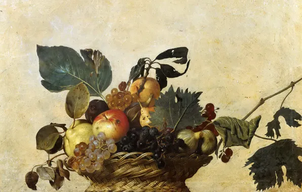 Picture, still life, Caravaggio, A Fruit basket