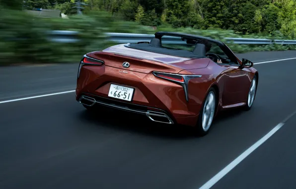 Lexus, convertible, on the road, 2021, LC 500 Convertible