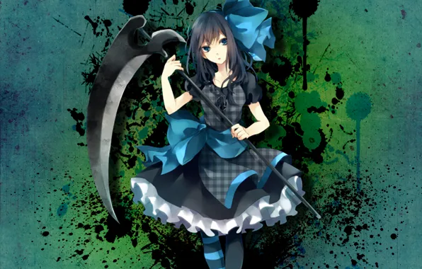 Picture girl, weapons, on the desktop, Wallpaper anime