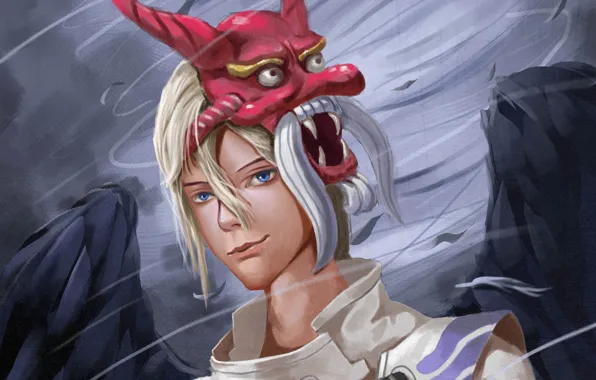 Look, angel, mask, Onmyouji, Onmyoji, Onmyouji (NetEase), Ootengu, Oni Mask