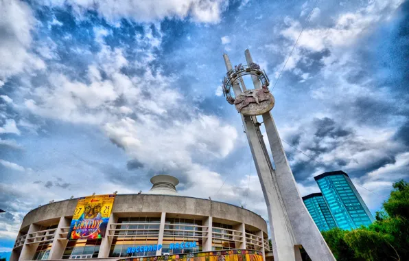The sky, HDR, circus, Almaty