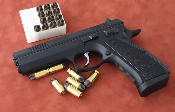 Gun, cartridges, CZ 97B