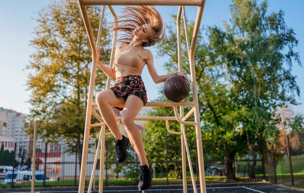 Girl, pose, mood, hair, the ball, Alexander Shelegov