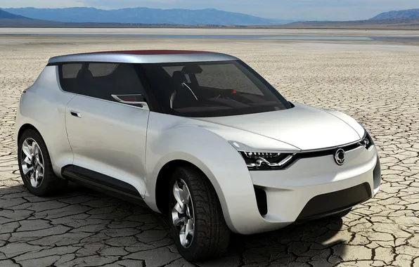 Picture mountains, desert, the concept, crossover, Ssang Yong