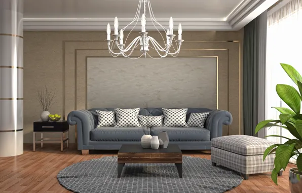 Design, sofa, living room, living room, ., styles