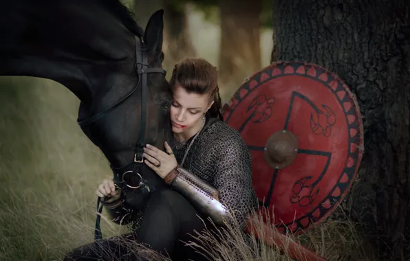 Sword, Horse, Warrior, Fighter, Shield, Svetlana Fedorova, The captain of the female national team of …