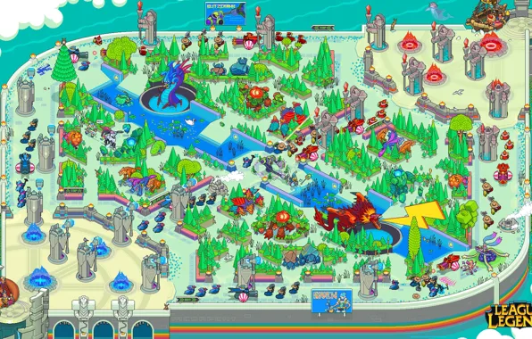 The game, Retro, Map, Art, Pixels, League of Legends, Characters, PXL