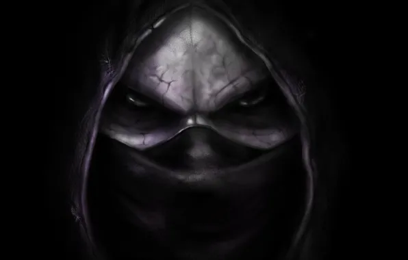 Black, Sake, Assassins, Kombat, Mortal, Portrait, Noob Saibot