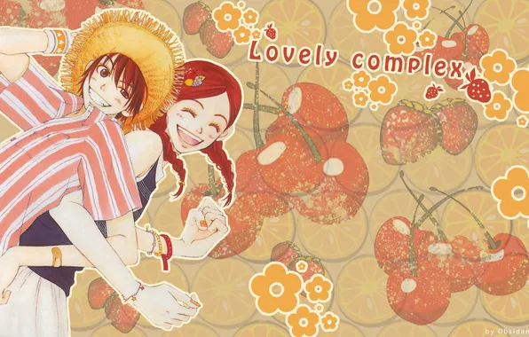 Picture love, positive, two, Lovely Complex. love. risa. otani