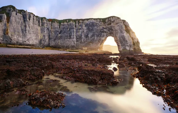 Wallpaper France, Etretat, Upper Normandy for mobile and desktop ...