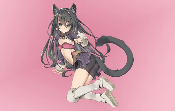 Picture girl, anime, neko, Isekai Maou To Shoukan Shoujo No Dorei Majutsu