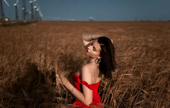 Girl, nature, Lena