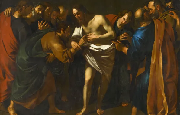 Picture, myth, Doubting Thomas, Wouter Pietersz Crabeth