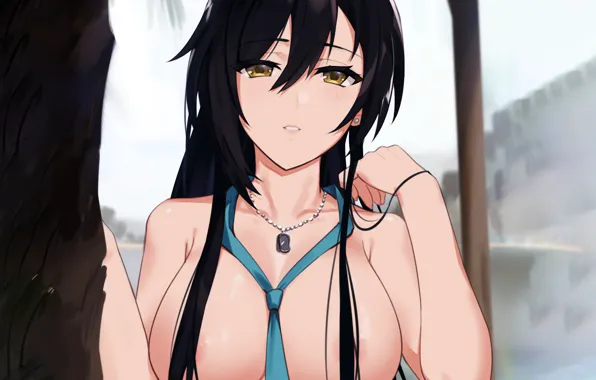 Girl, sexy, long hair, boobs, anime, beautiful, pretty, nude