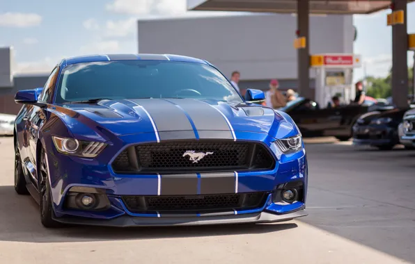 Picture design, Ford Mustang, the front