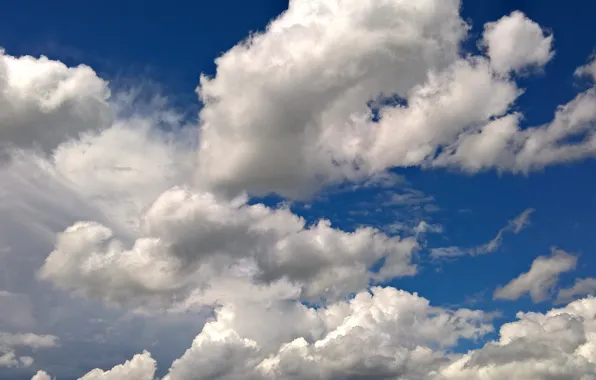 Wallpaper, white, sky, texture, blue, background, pattern, clouds