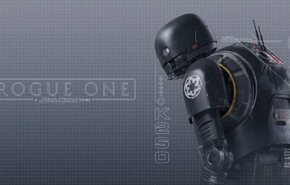 Star Wars, Movie, Rogue One: A Star Wars Story, Rogue-one. Star wars: the History, K-2SO