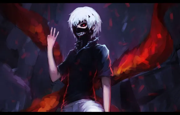 Art, art, Tokyo Ghoul, Ken Kanek, Tokyo Ghoul