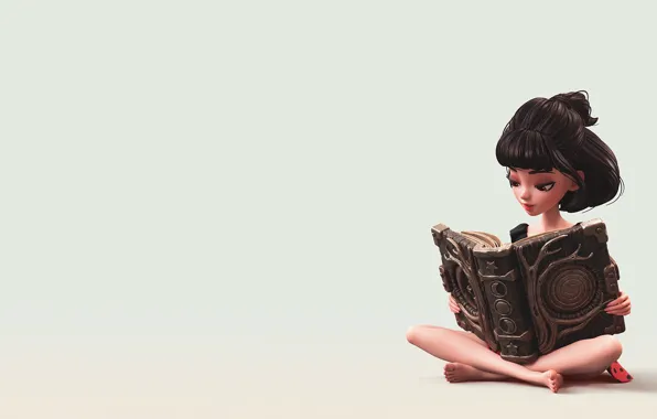 Girl, art, book, Witchcraft, Alina Makarenko