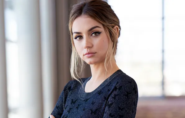 Look, girl, photo, jacket, Ana de Armas