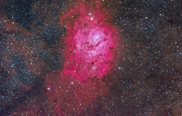 Cloud, giant, in the constellation, Sagittarius, The Lagoon Nebula, interstellar, and region H II