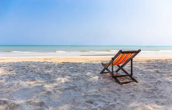Sand, sea, wave, beach, summer, the sky, stay, shore