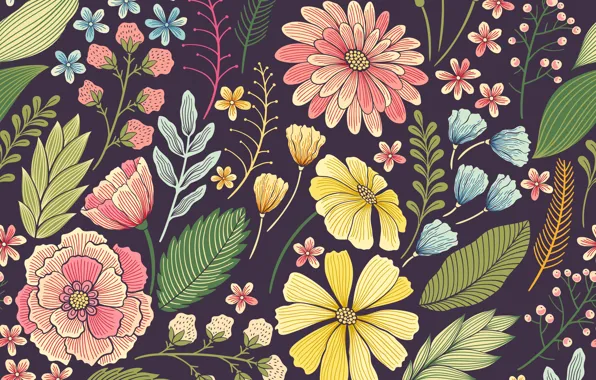 Flowers, pattern, pattern, seamless, Floral, seamless