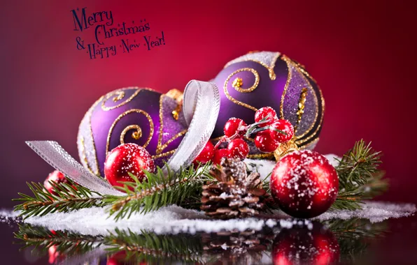 Picture balls, branches, berries, bumps