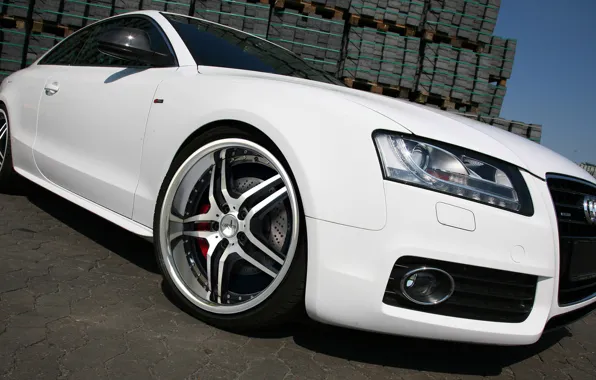 White, wheel, Audi A5