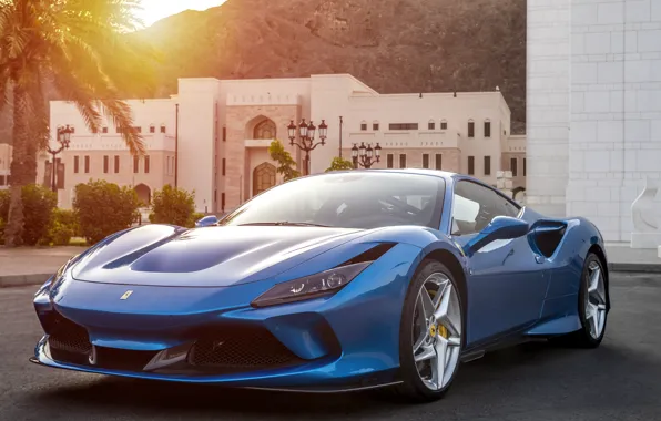 Picture sunset, Ferrari, supercar, 2019, Tribute, Ferrari F8