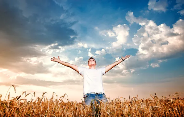 Field, Freedom, Male, Freedom, Man, Field, Freed