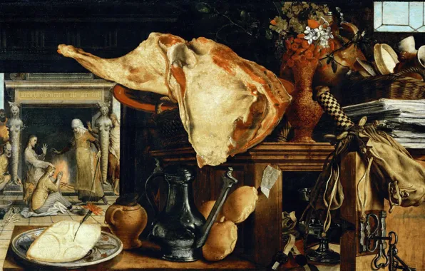 Picture picture, still life, Vanitas, Peter Artsen, Pieter Aertsen