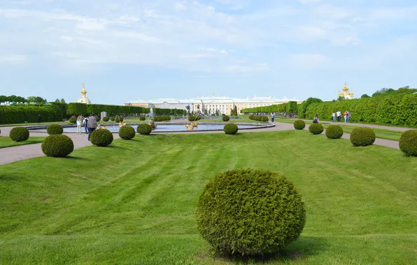 Summer, the sky, Saint Petersburg, Peterhof