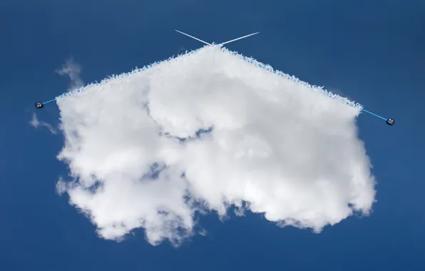 Background, cloud, spokes