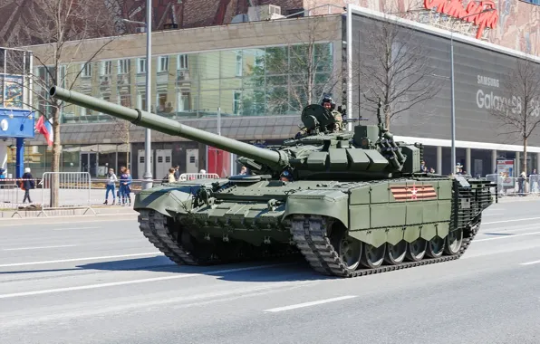 Picture tank, Victory Parade, T-72Б3М, armored vehicles of Russia, mod. 2016