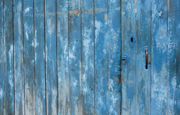 Picture wood, blue, pattern, door
