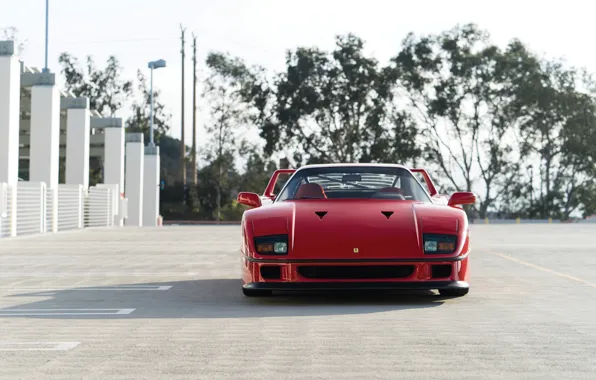 Picture Red, F40, Parking, Front view