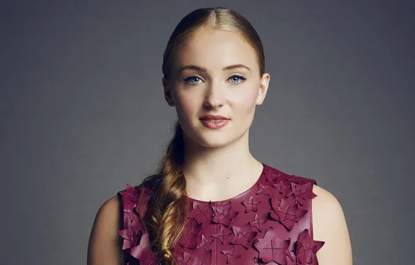 Look, background, portrait, actress, Sophie Turner, Sophie Turner