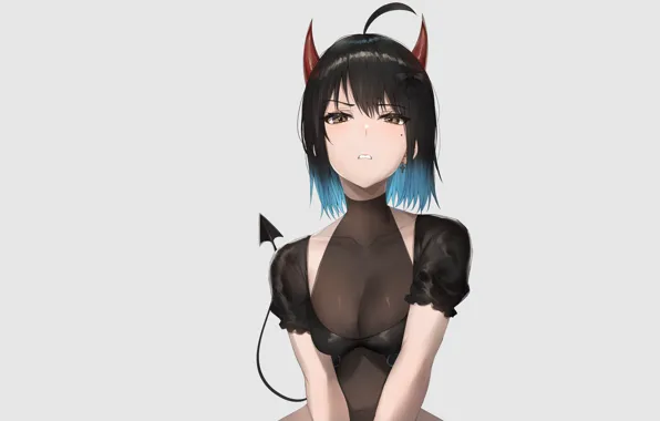 Picture sexy, cleavage, devil, anime, pretty